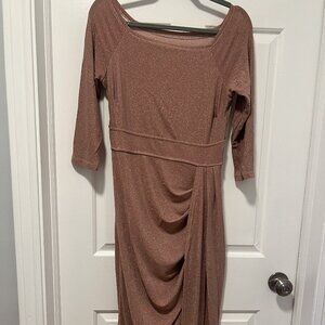NEW - Cocktail Dress - Size Large - Maroon Sparkle